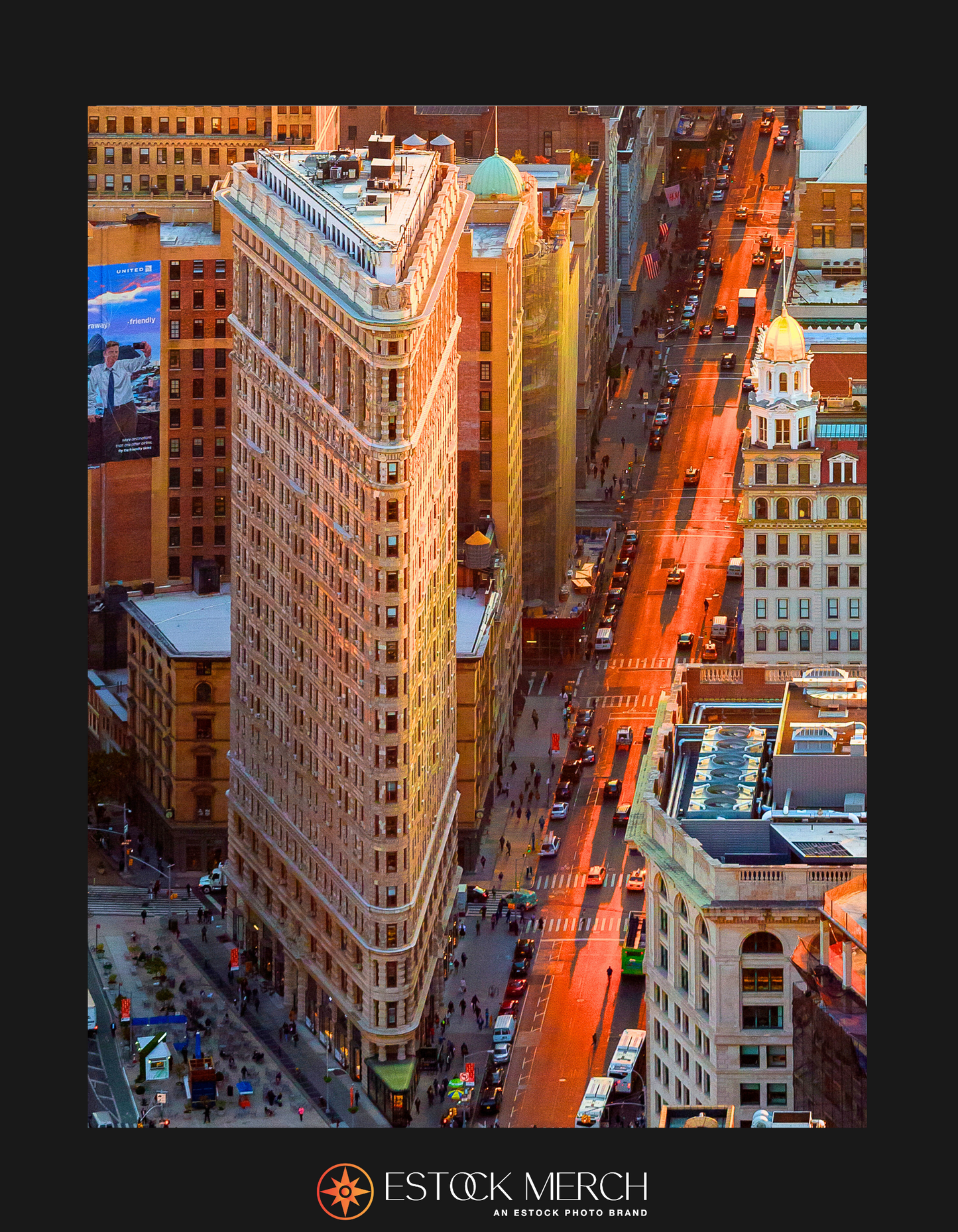 Aerial of Flat Iron District: NYC Fine Art Print