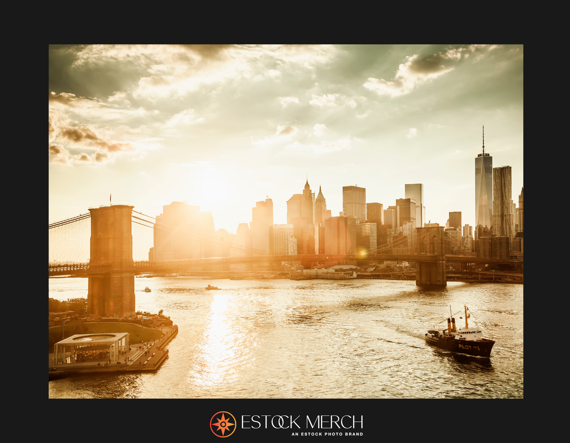 Brooklyn Bridge & Lower Manhattan skyline fine art photo print