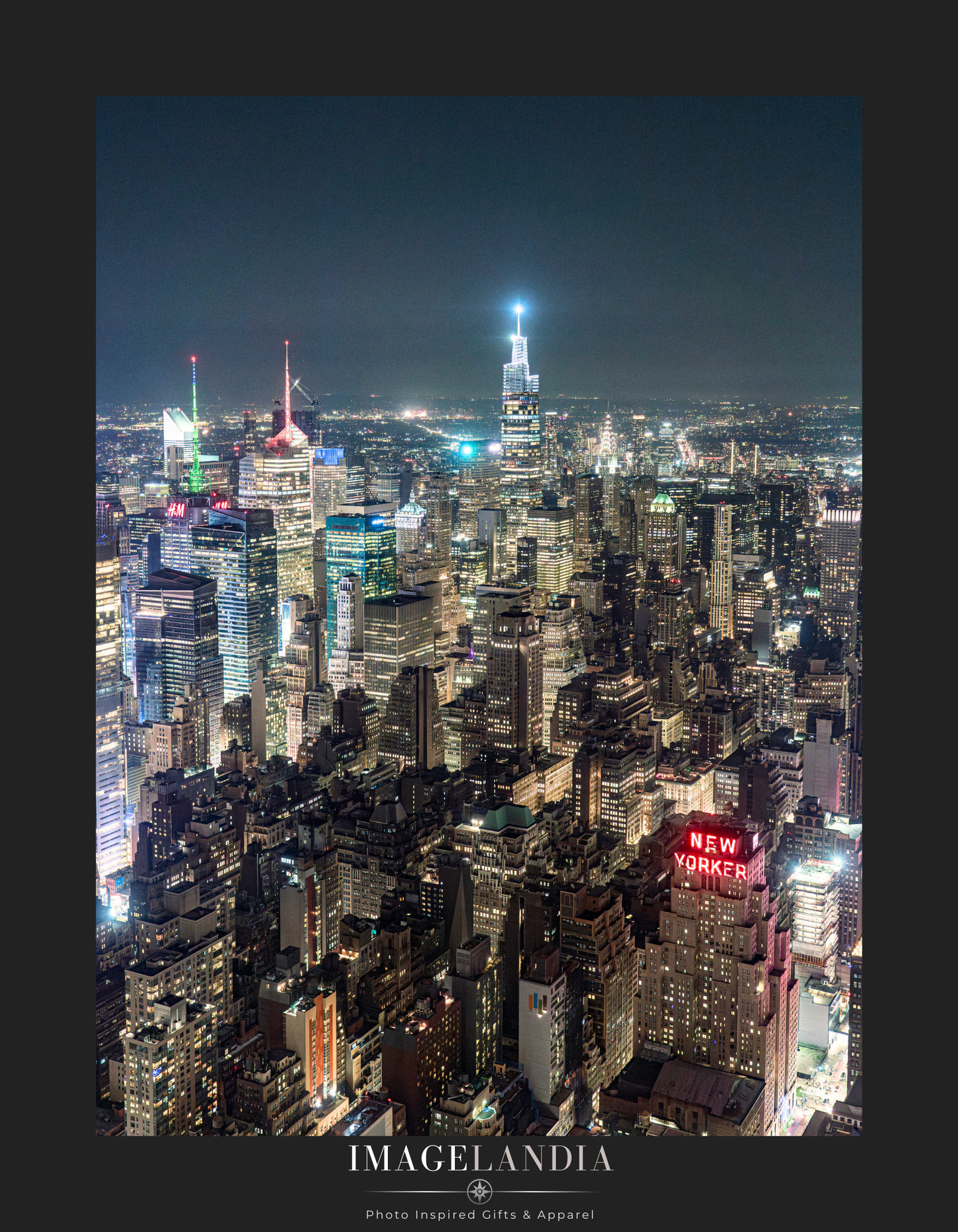 Manhattan Cityscape at Night: NYC Fine Art Print