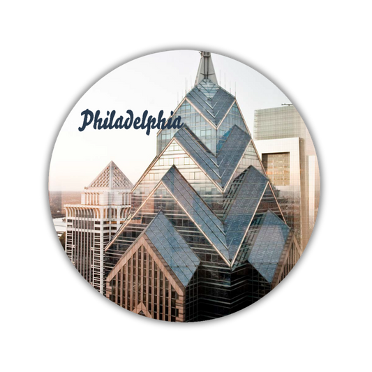 Philadelphia Round Magnet