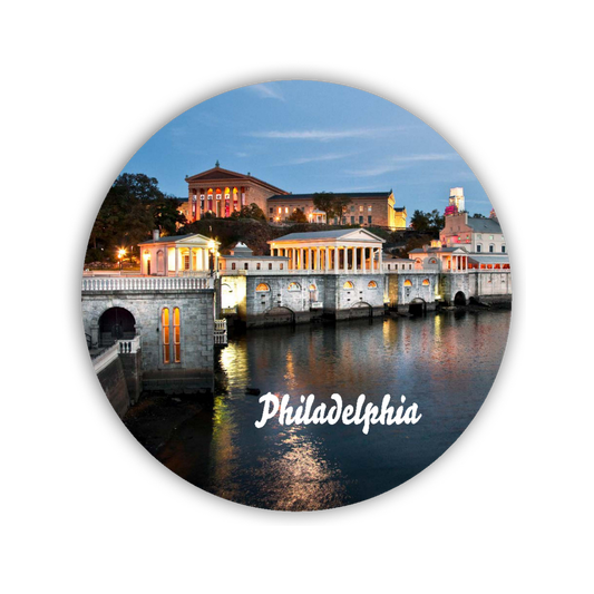 Philadelphia Round Magnet