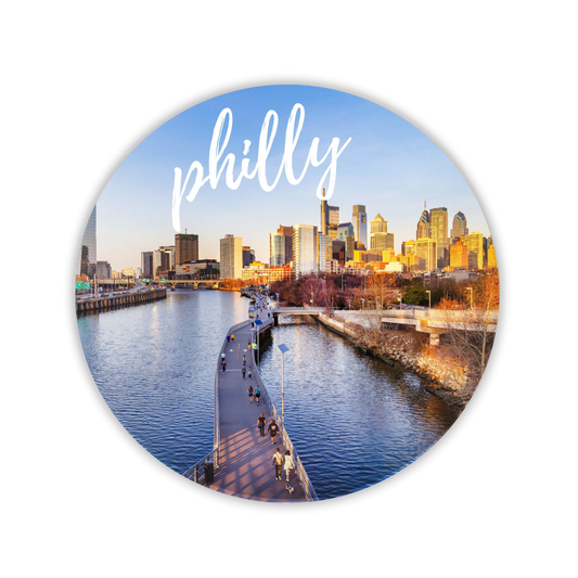 Philadelphia Round Magnet