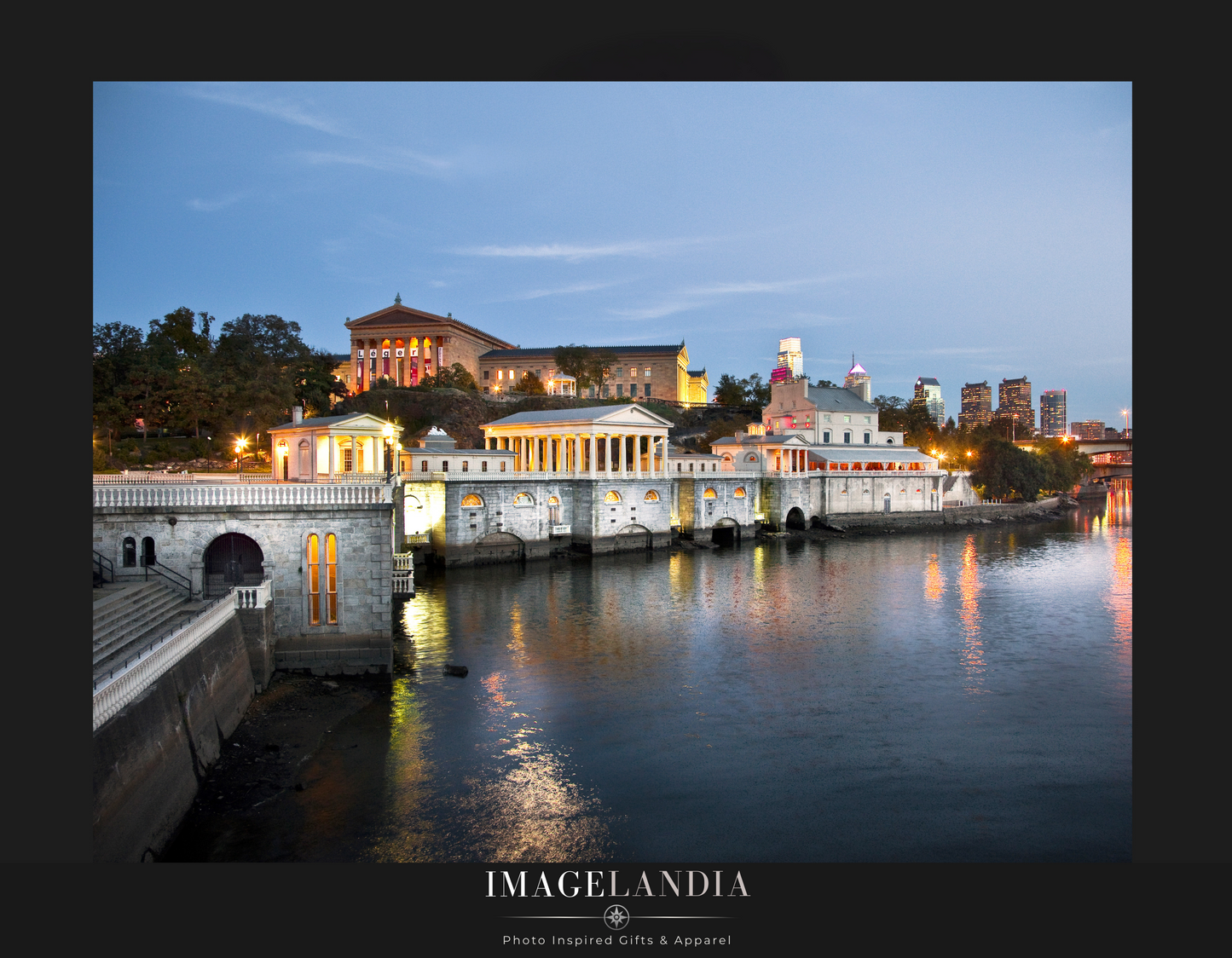 Philadelphia Fairmount Water Works Fine Art Print